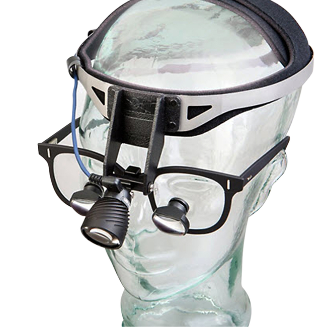 DayLite LED HDi - налобный светодиодный осветитель, легкий шлем-оголовье в комплекте, 100000 люкс | Designs for Vision (США)