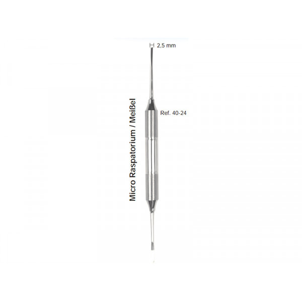 Распатор, ручка DELUXE, диаметр 10 мм, 2,5-2,5 мм., HLW Dental Instruments (Германия)