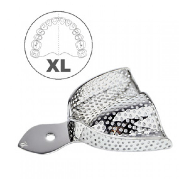 Ложка слепочная верхняя, XL с перфорацией,  HLW Dental Instruments (Германия)