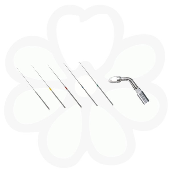 Endo Kit E11 - набор эндодонтических насадок (E11, U-файлы №15, 20, 25, 30, 35 по 6 шт. каждого размера, ключ для замены насадок)