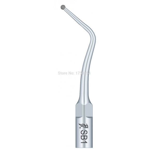 Насадка SB1 для скалеров EMS и Woodpecker, алмазная шарообразная для предварительной обработки поверхности и шейки кариозного зуба