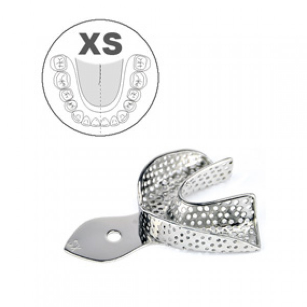 Ложка слепочная нижняя, XS с перфорацией, HLW Dental Instruments (Германия)