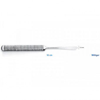 Распатор Williger, 16 см, 7,0 мм., HLW Dental Instruments (Германия)