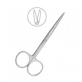 Ножницы хирургические прямые Metzenbaum, 120 мм, тупой кончик., HLW Dental Instruments (Германия)