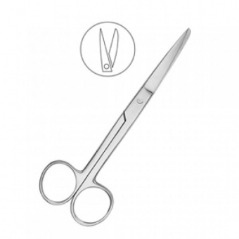 Ножницы хирургические, острый/тупой, 145 мм., HLW Dental Instruments (Германия)